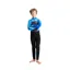 C-Skins Legend 4:3 Junior GBS Back Zip Full Wetsuit Black/Blue Tie/Lime